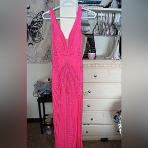 Hot Pink Prom Dress